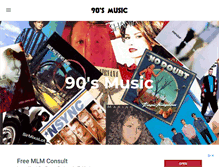 Tablet Screenshot of musicinthenineties.com